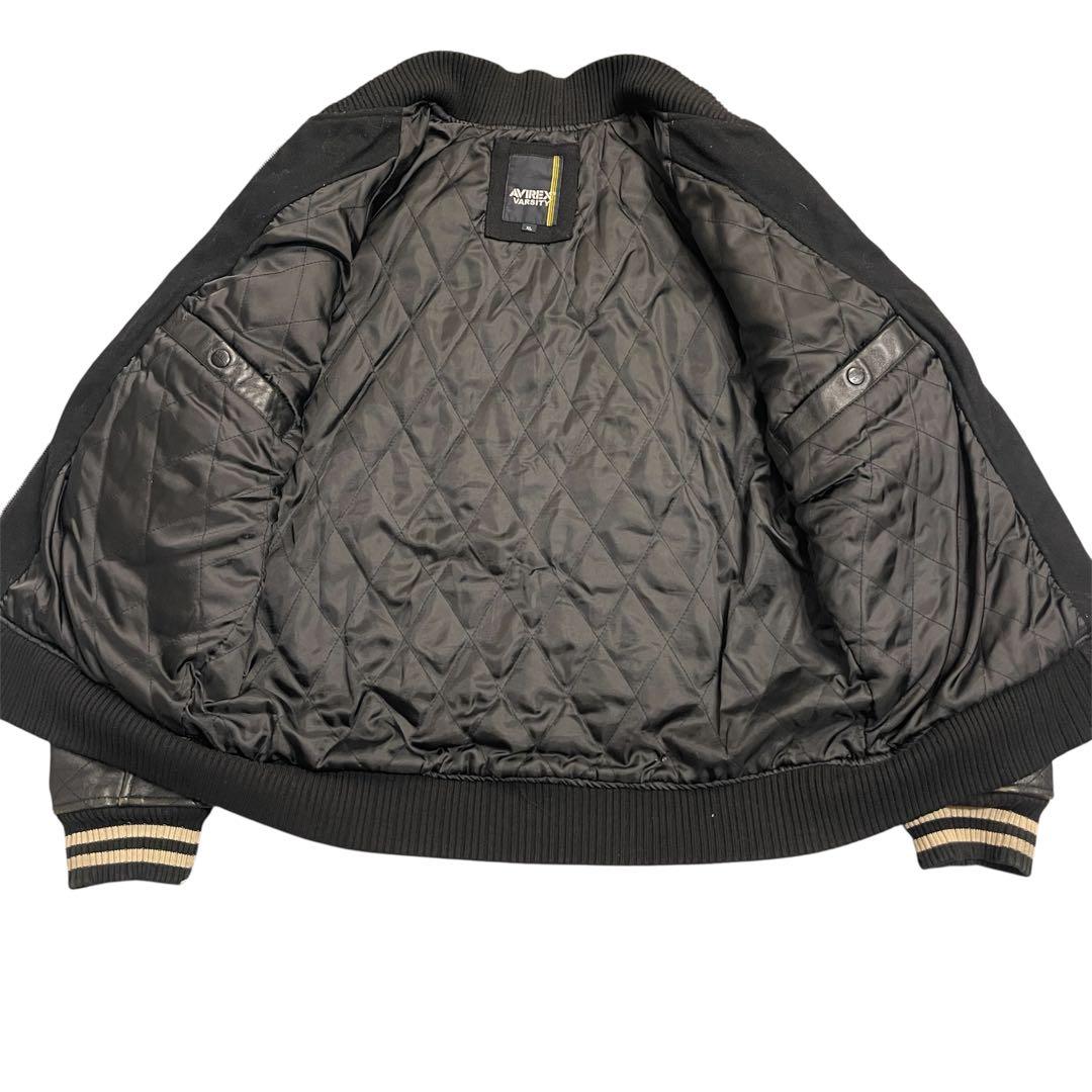 AVIREX アヴィレックス　スカル　スタジャン　サイズXL 中古品