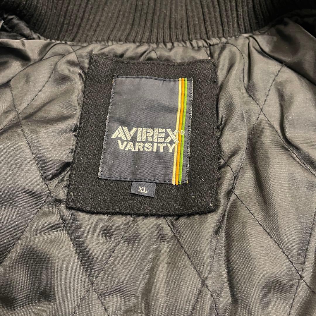 AVIREX アヴィレックス　スカル　スタジャン　サイズXL 中古品