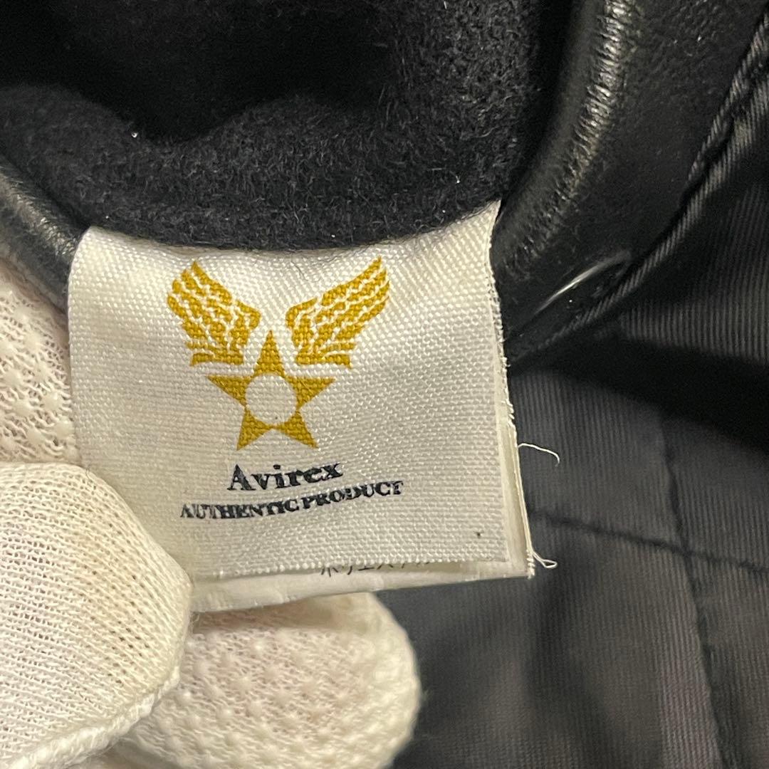 AVIREX アヴィレックス　スカル　スタジャン　サイズXL 中古品