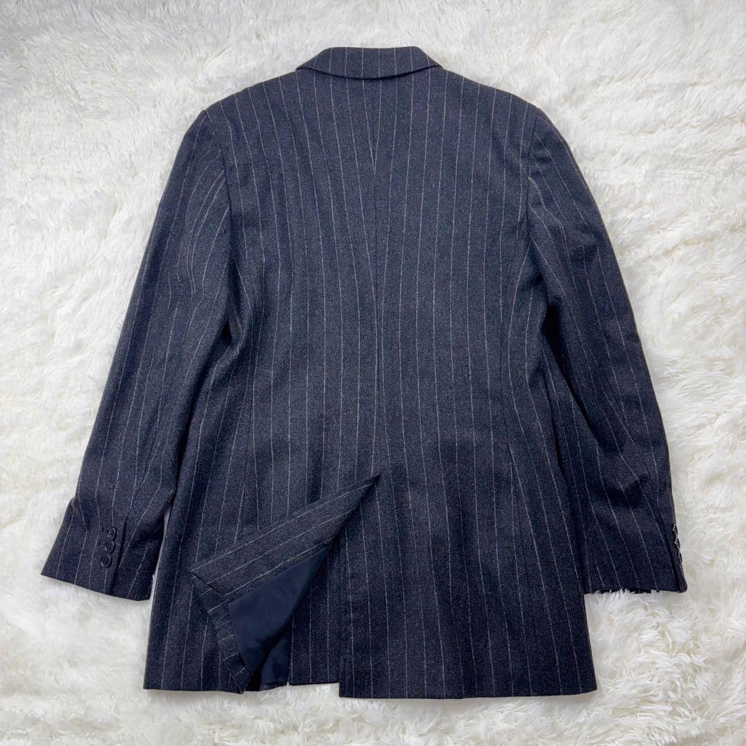 大きいサイズ 42◆美品◆白タグ MaxMara ストライプ ジャケット