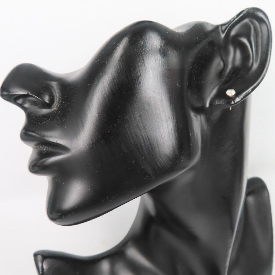 ハ*チ様 【本物保証】K10YG 天然ダイヤモンド 計0.50ct ピアス｜各0