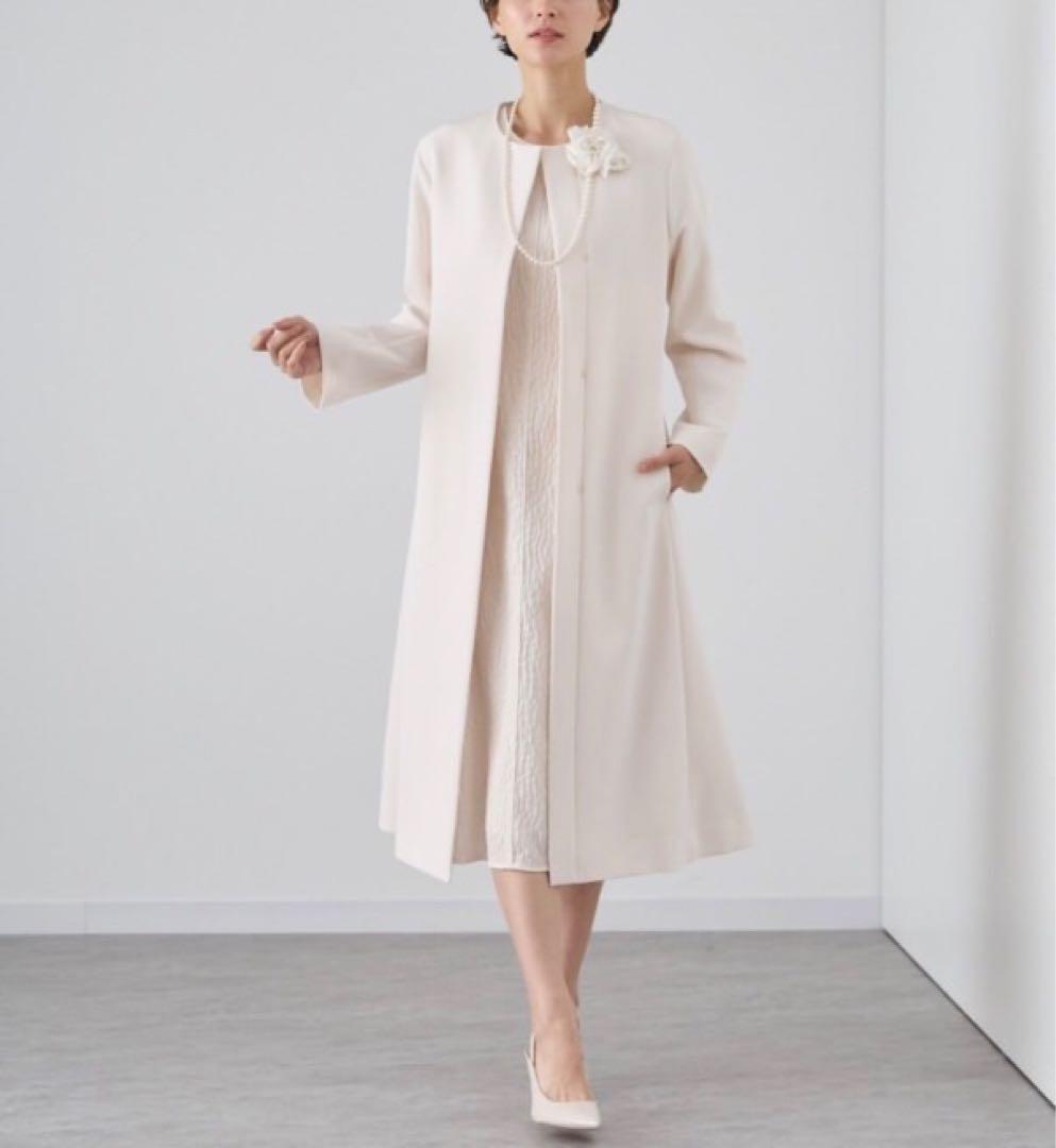 ANAYIコンパクトストレッチノーカラーコート アナイ36