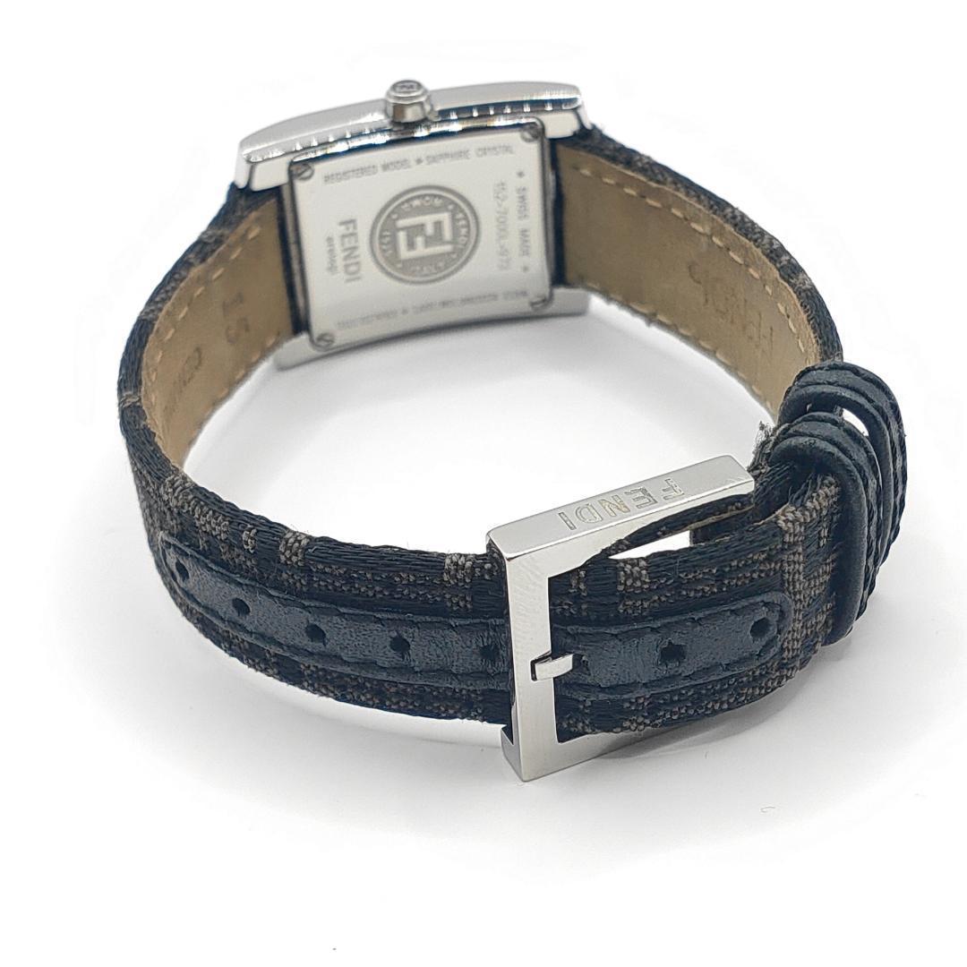 FENDI　フェンディ　7000L　12Pダイヤ　レディース腕時計　ズッカ柄