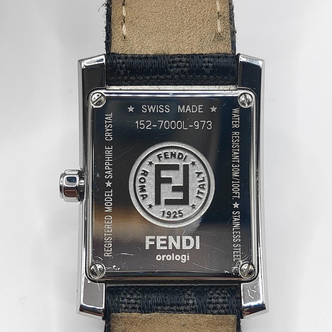FENDI　フェンディ　7000L　12Pダイヤ　レディース腕時計　ズッカ柄