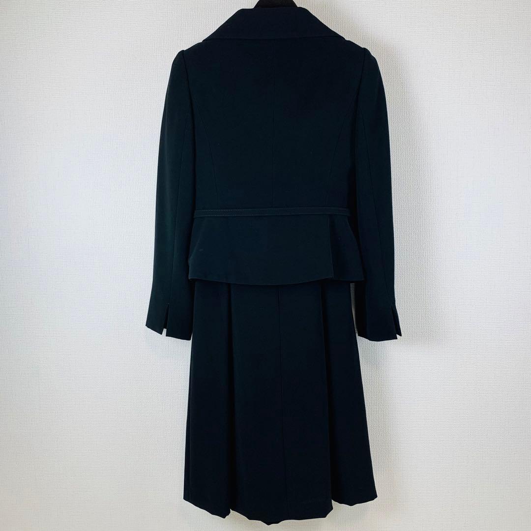 高級礼服 LES MUES ブラックフォーマル ジャケット ワンピース喪服S-M