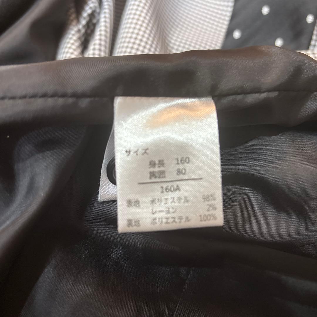 スーツ　フォーマル 卒業式 セット男子160黒 ストライプ