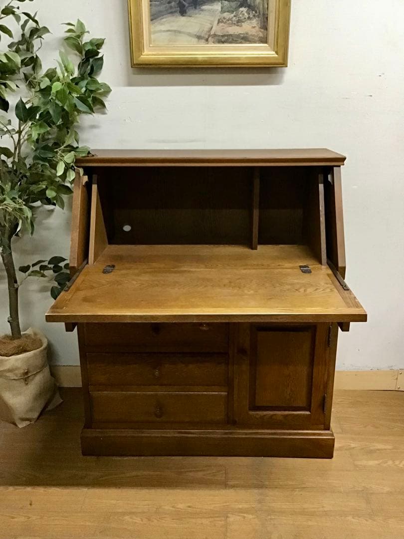 ひろ☆管322☆北海道家具☆勇峰工芸☆ライティングビューロー☆デスク☆机