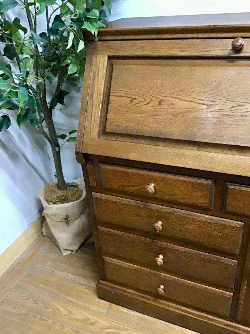 ひろ☆管322☆北海道家具☆勇峰工芸☆ライティングビューロー☆デスク☆机