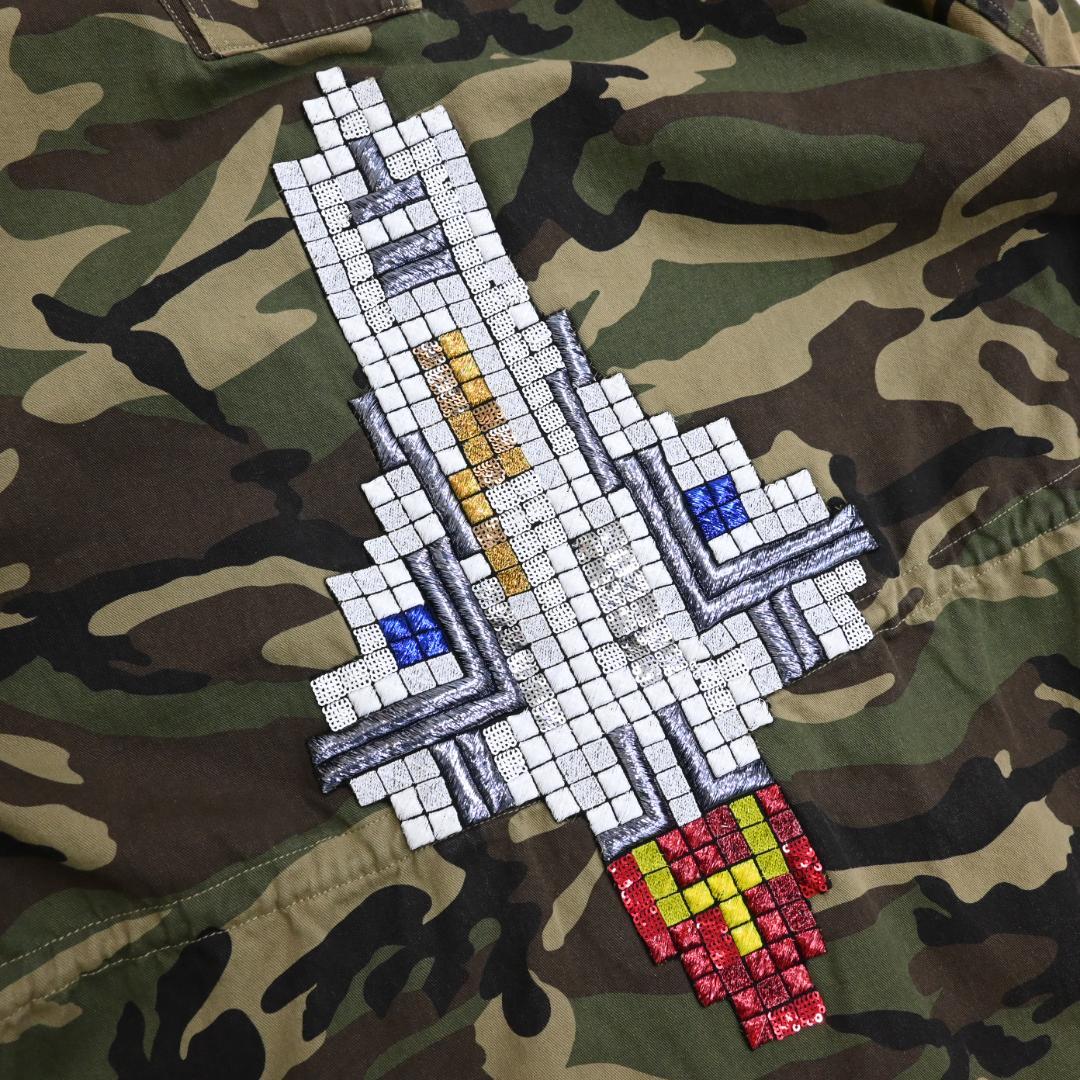 SAINT LAURENT PARIS ミリタリーコート 40537*