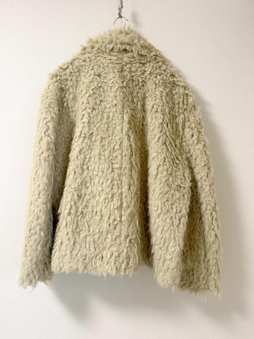 ADAM ET ROPE' FEMME EcopeLループファーハーフコート