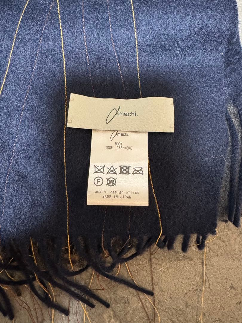 amachi. ダブルストール ネイビー×グレー