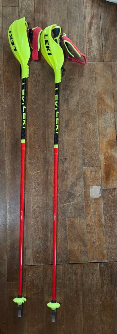 LEKI レキ スキーポール SLストック　120cm プロテクター付き
