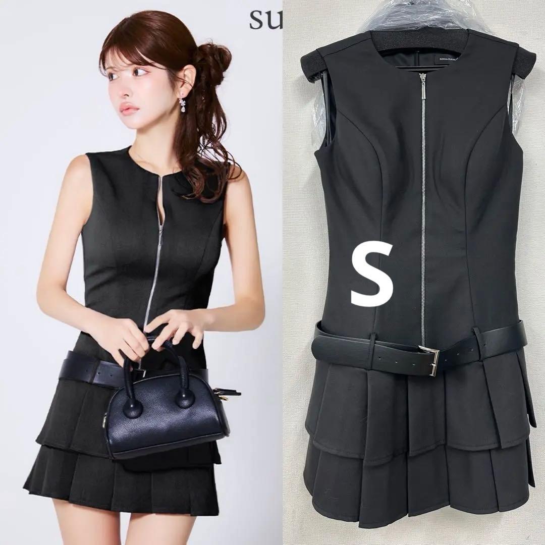 ブラック4307ローブドフルールグロッシー　AngelRSugar キャバドレス