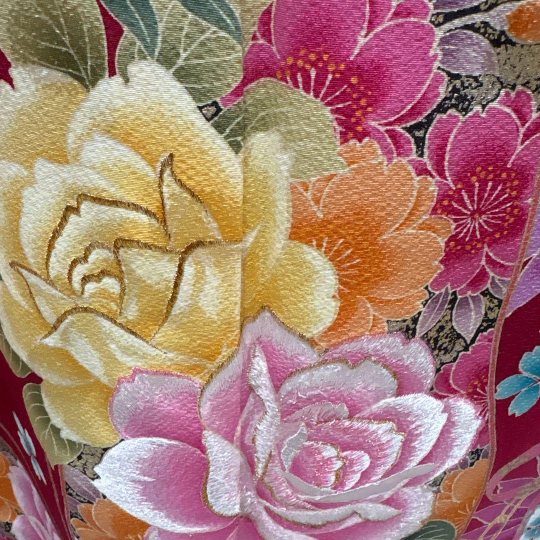 バラと蝶　新品　振袖フルセット