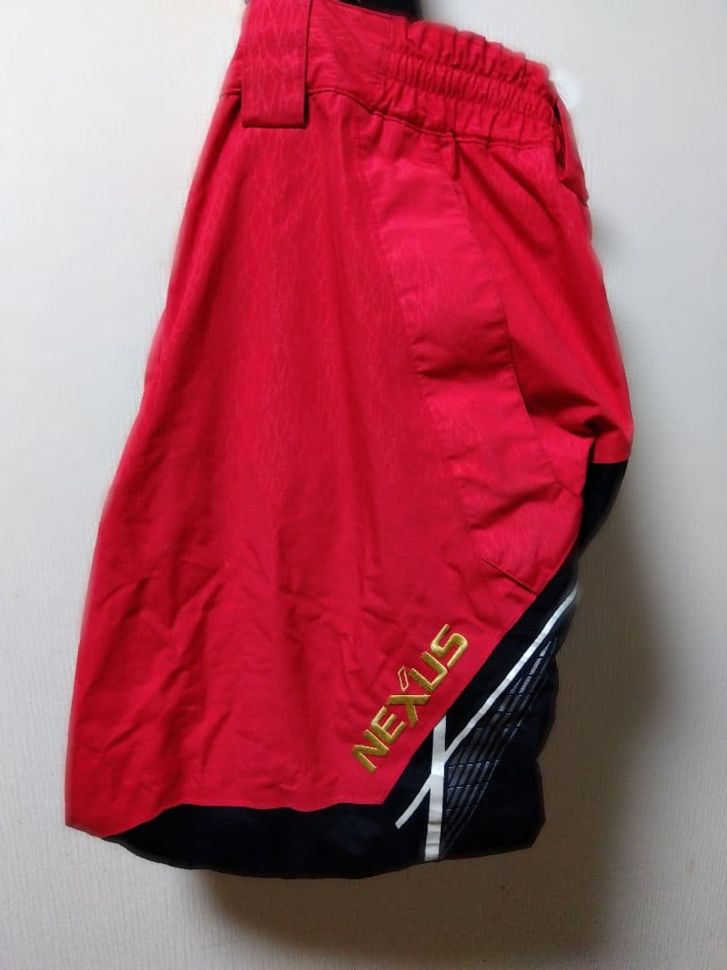 シマノ　防寒着　防寒パンツ　2XL レッド　サスペンダー付き　防寒対策