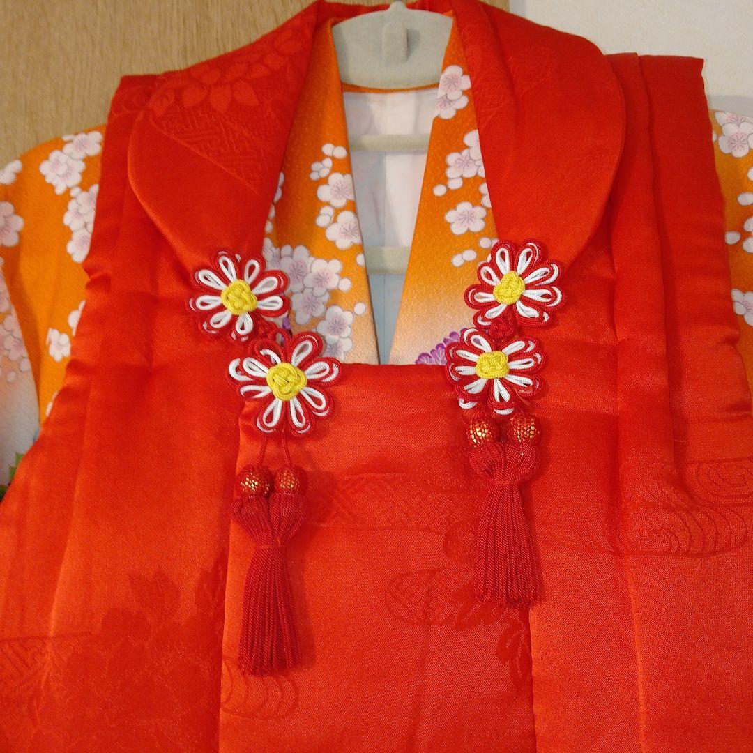 七五三　女の子被布　3歳　着物　２点セット　正絹　保管品