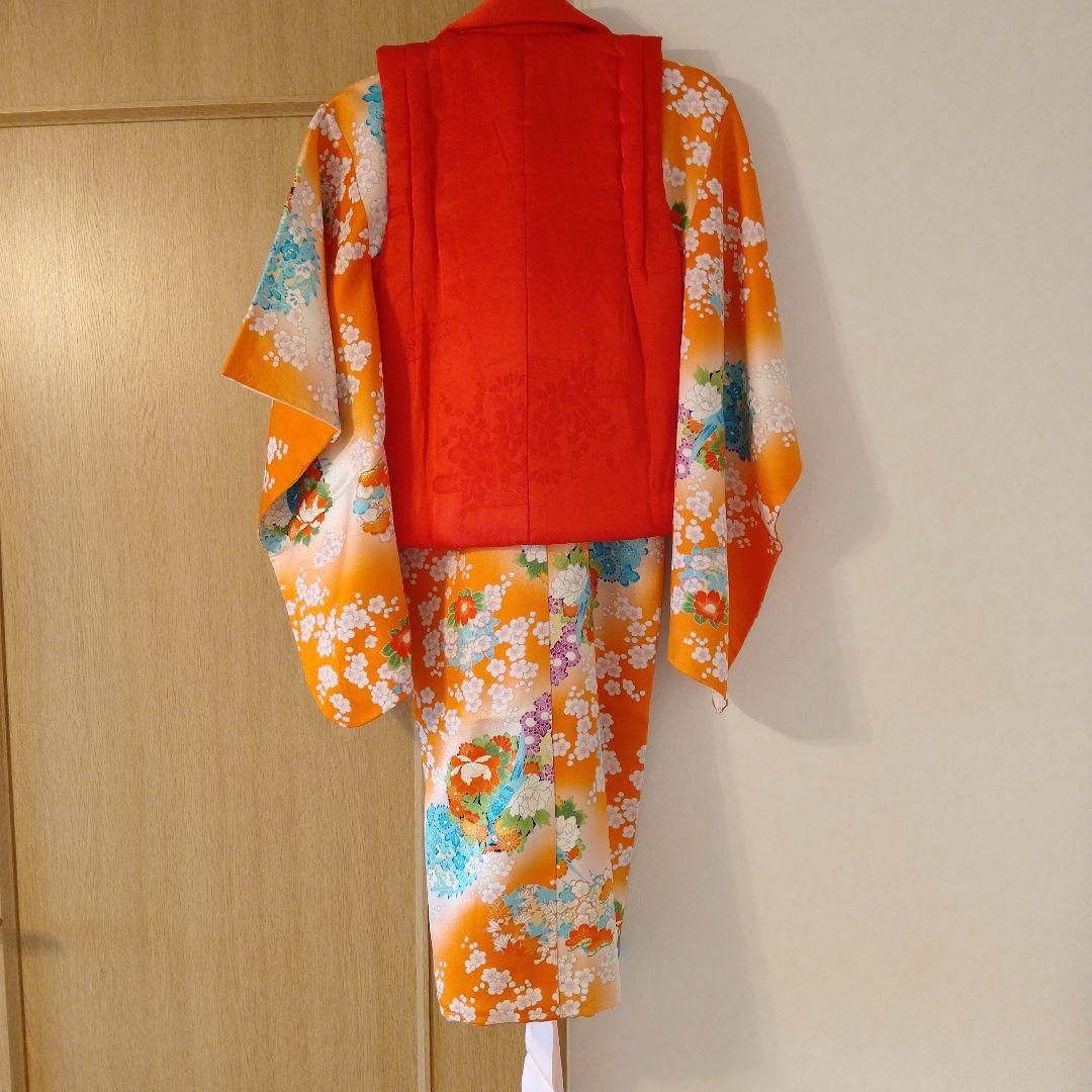 七五三　女の子被布　3歳　着物　２点セット　正絹　保管品