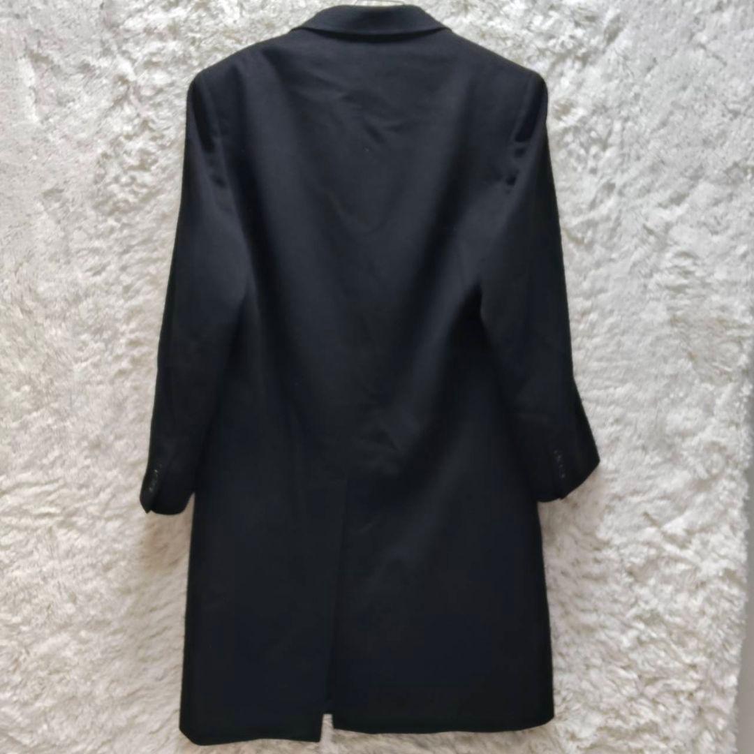 バーニーズニューヨーク カシミア100 チェスターコート ブラック