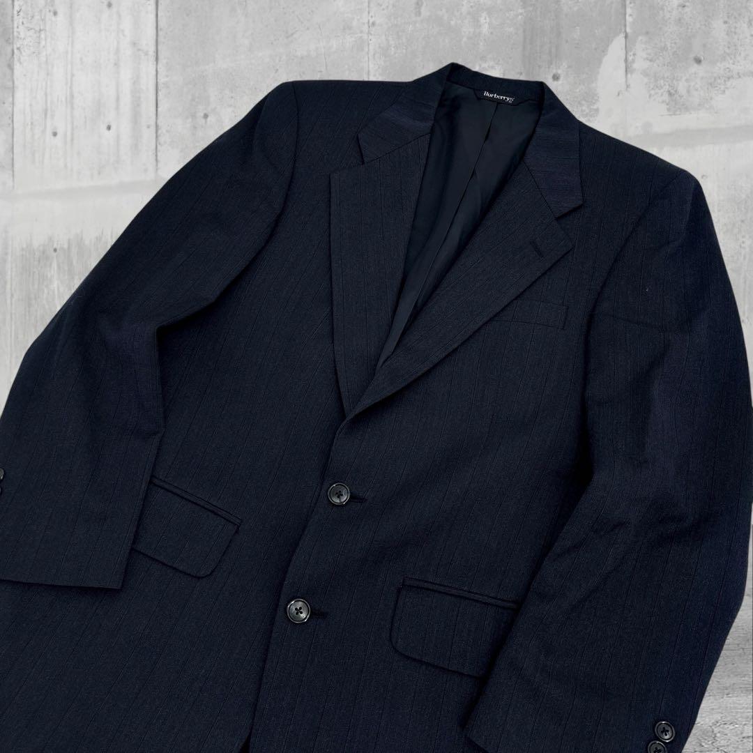 美品】Burberry バーバリー　スーツ　セットアップ　ジャケット　90s 黒