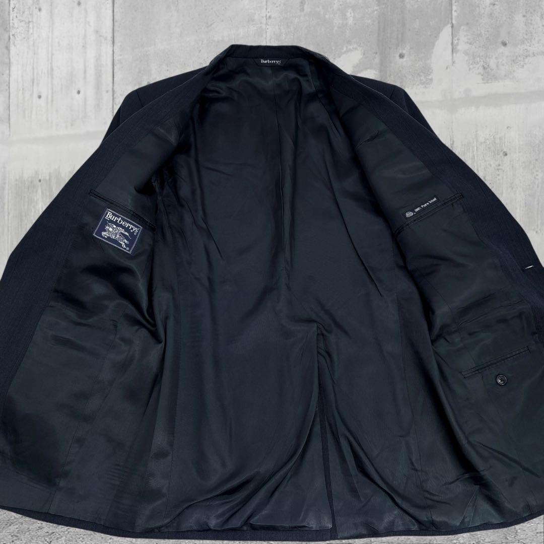 美品】Burberry バーバリー　スーツ　セットアップ　ジャケット　90s 黒