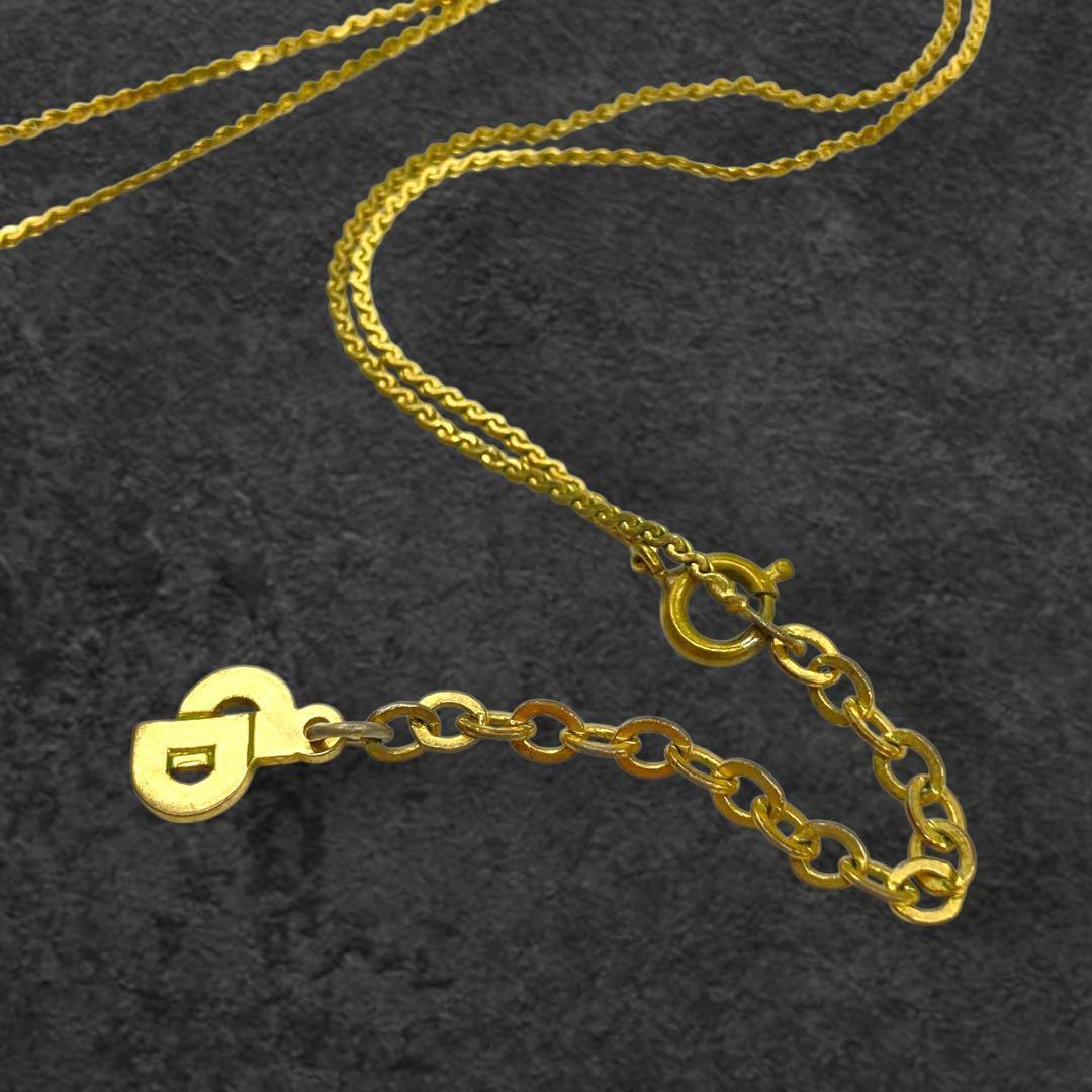 vintage Dior ディオール CDロゴ ゴールド ネックレス 171