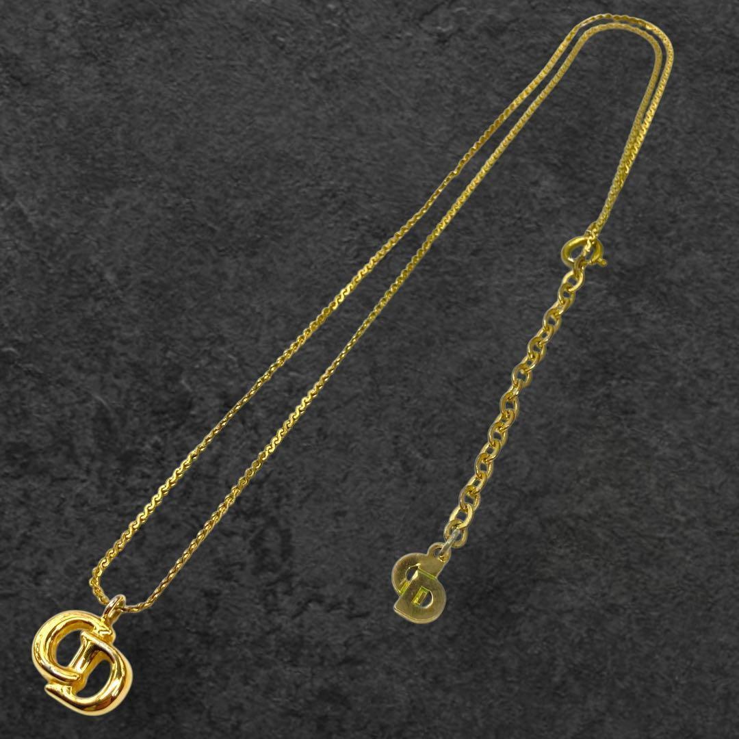 vintage Dior ディオール CDロゴ ゴールド ネックレス 171