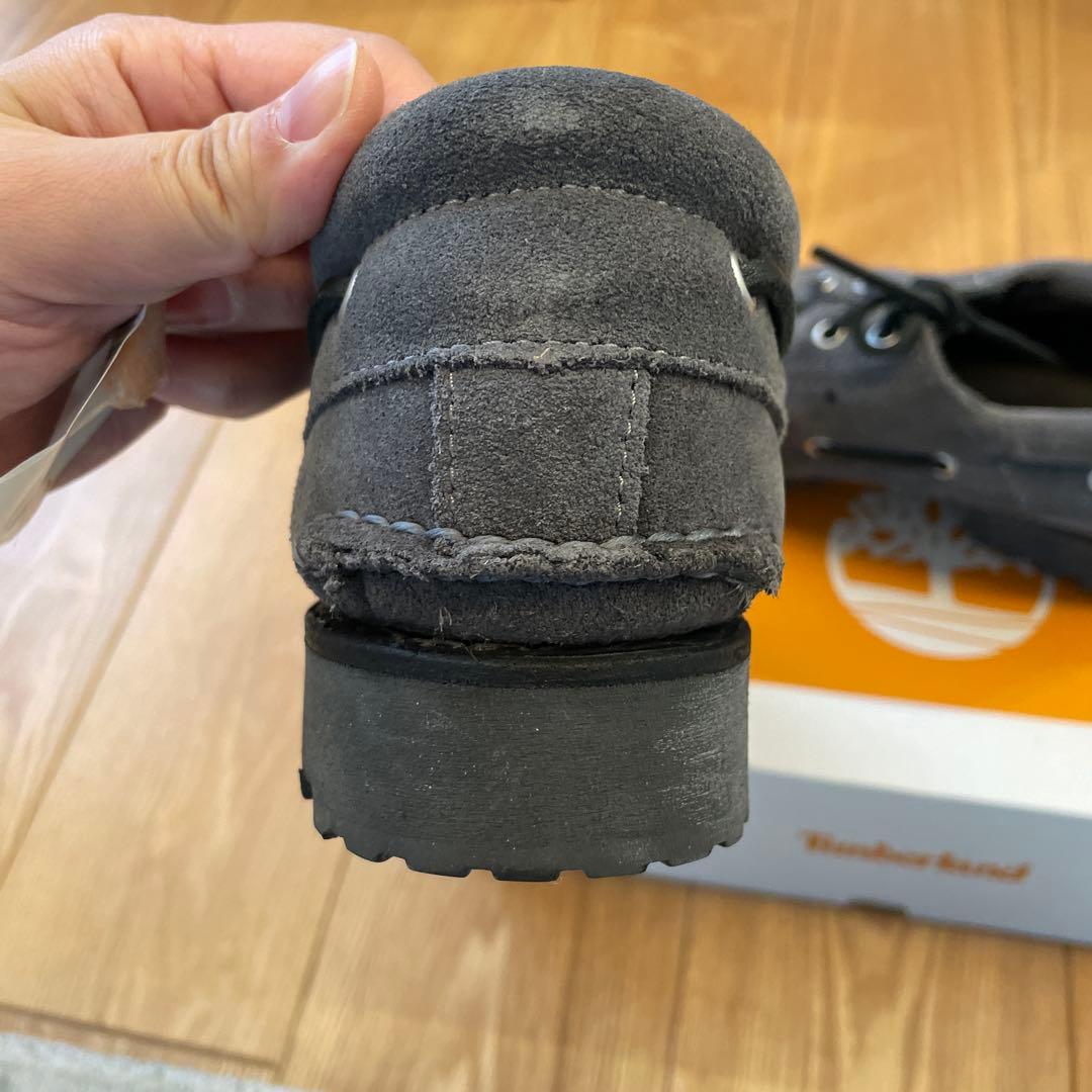 Timberland 3EYEグレー デッキシューズ26.5