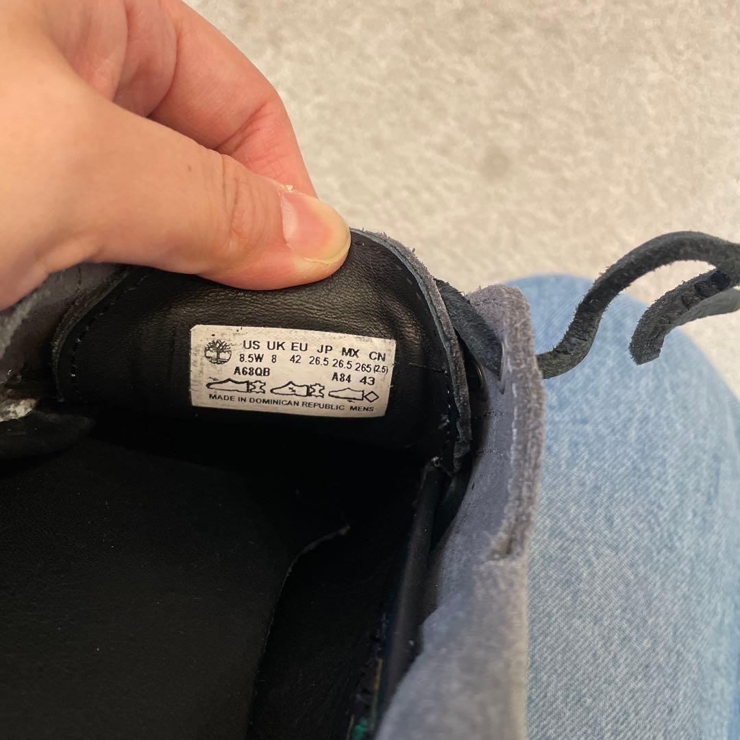 Timberland 3EYEグレー デッキシューズ26.5