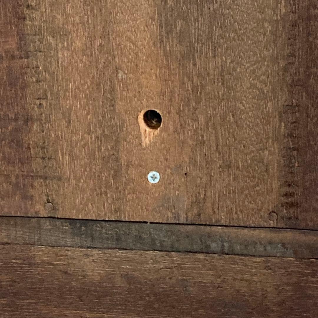 ケロリン 古い壁掛けガラスケース 3段 飾り棚 ガラスキャビネット