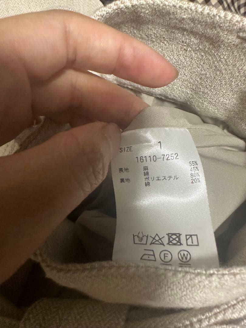 パンツ CLANE STITCH BELT HALF PANTS