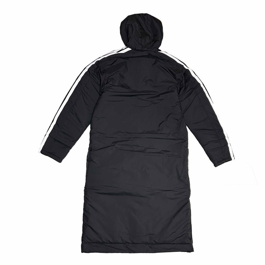 新品　アディダス　XLサイズ　ロング ボアコート　ベンチコート　ブラック