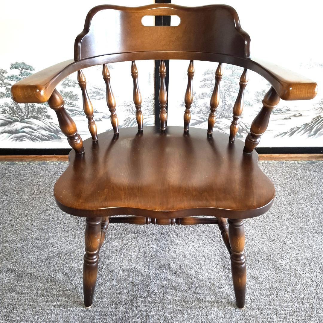 ②★飛騨産業★キツツキマーク★ウィンザーチェア★ダイニングチェア★