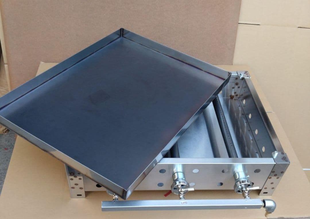 極厚９mm 鉄板焼き プロパンガス グリラー フチ付 学園文化祭り キッチンカー