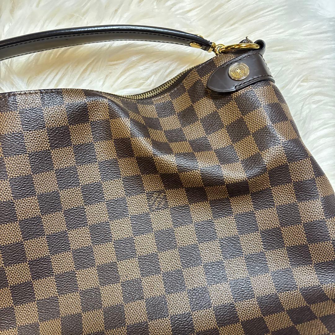 LOUISVUITTON ヴィトン ダミエ エベヌ レジア ショルダーバッグ