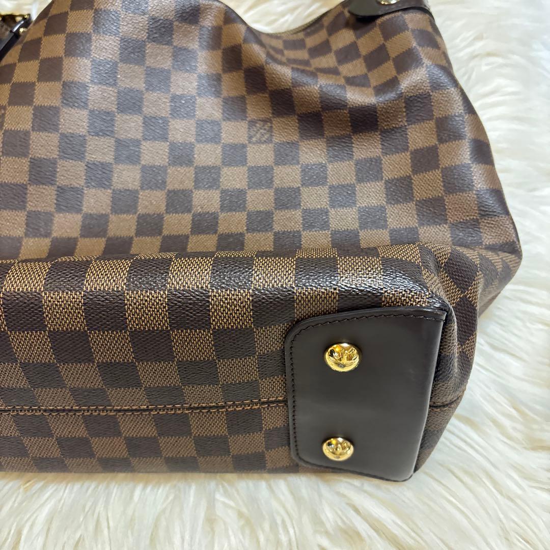LOUISVUITTON ヴィトン ダミエ エベヌ レジア ショルダーバッグ