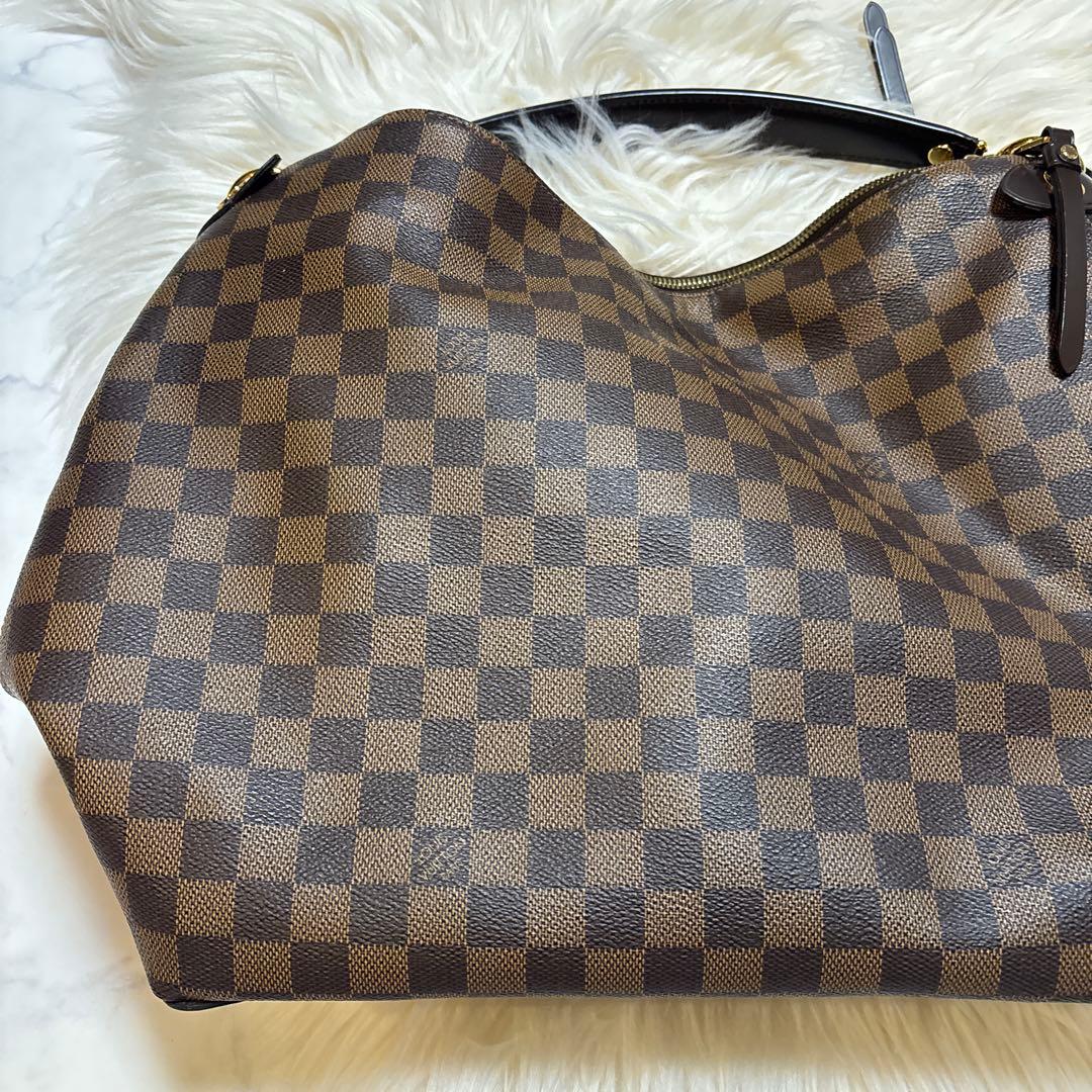 LOUISVUITTON ヴィトン ダミエ エベヌ レジア ショルダーバッグ