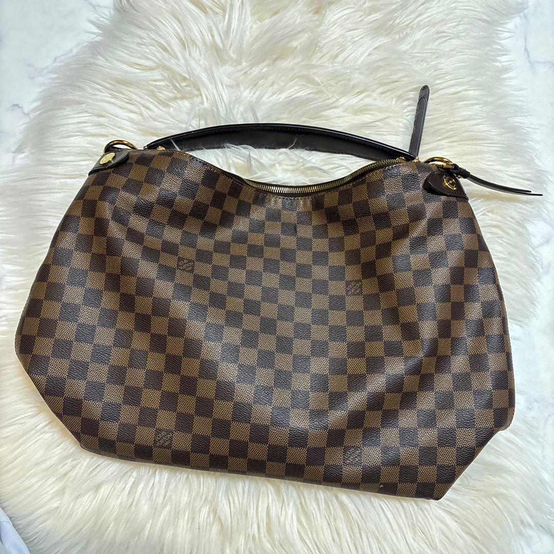 LOUISVUITTON ヴィトン ダミエ エベヌ レジア ショルダーバッグ