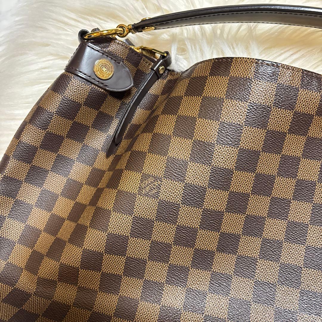 LOUISVUITTON ヴィトン ダミエ エベヌ レジア ショルダーバッグ