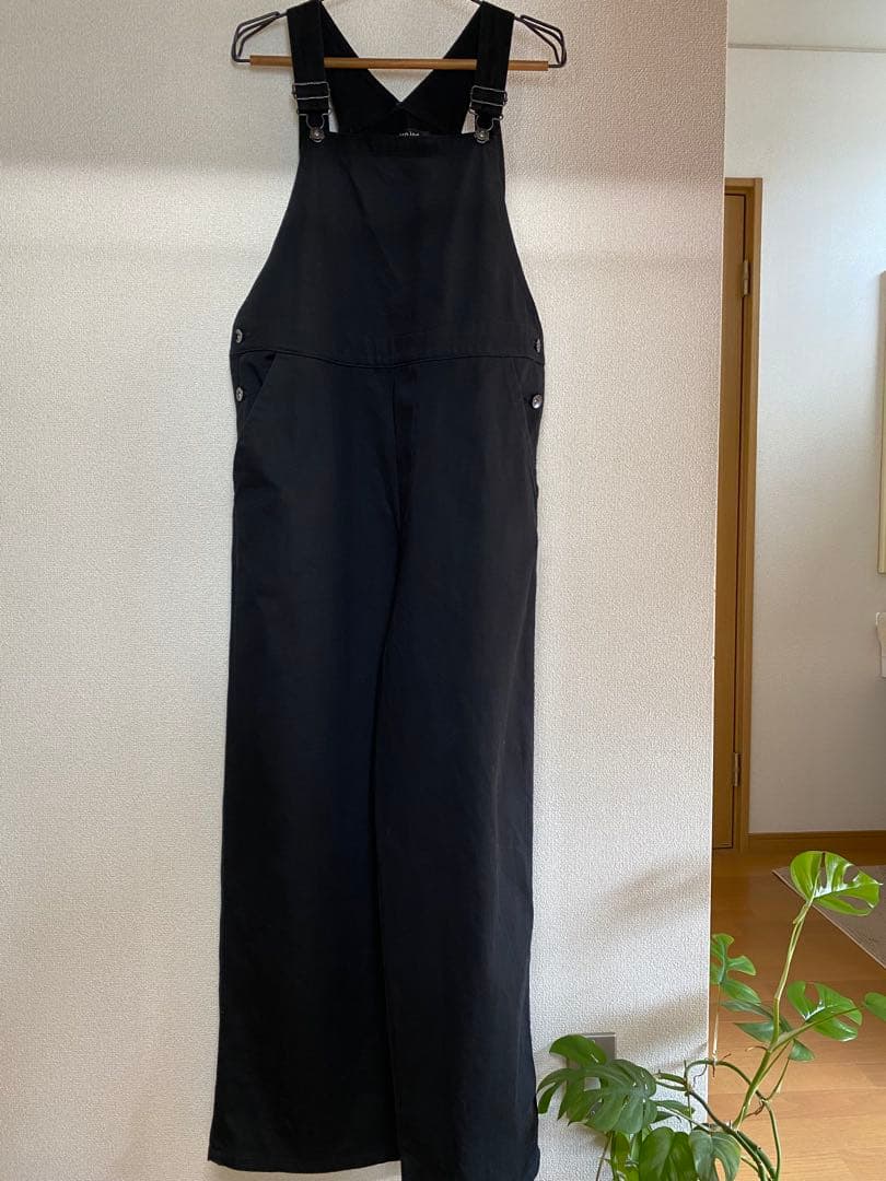 mizuiro ind ブラックオーバーオール