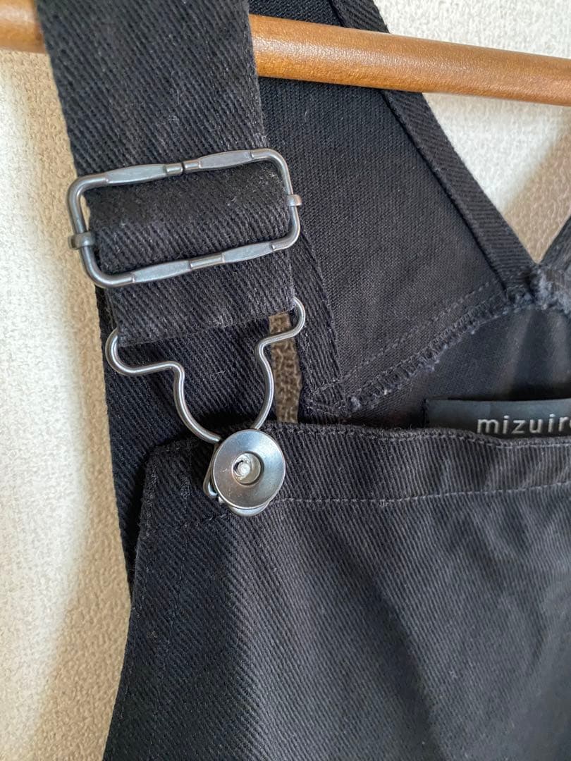 mizuiro ind ブラックオーバーオール