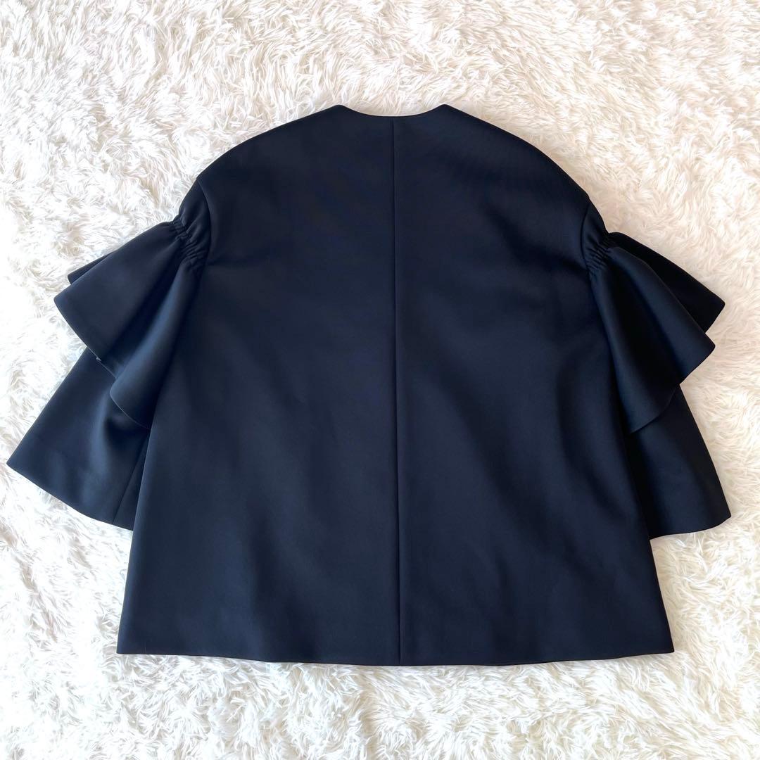 美品✨UNITED ARROWS SPONGY フレアスリーブ コート ブラック