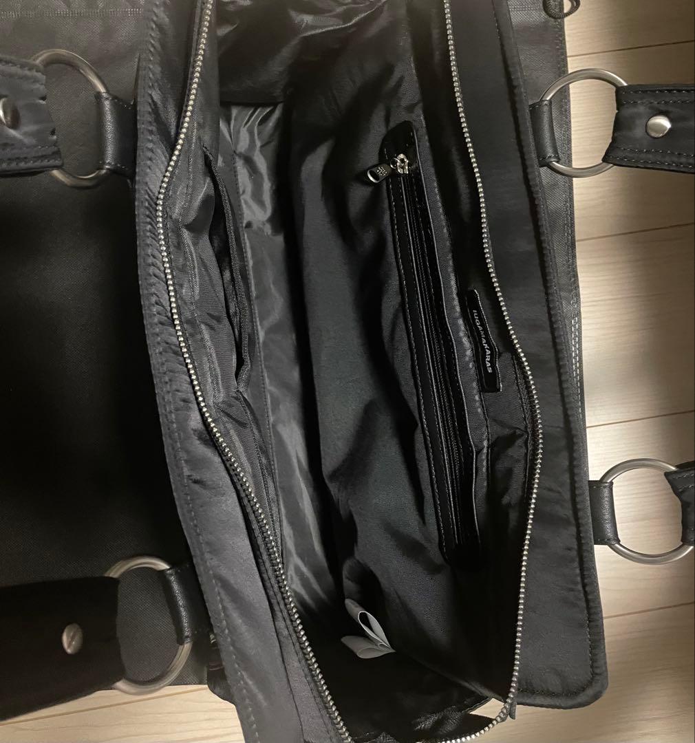 【シロ】IUGAMAKARAS ナイロンバッグ　ブラック