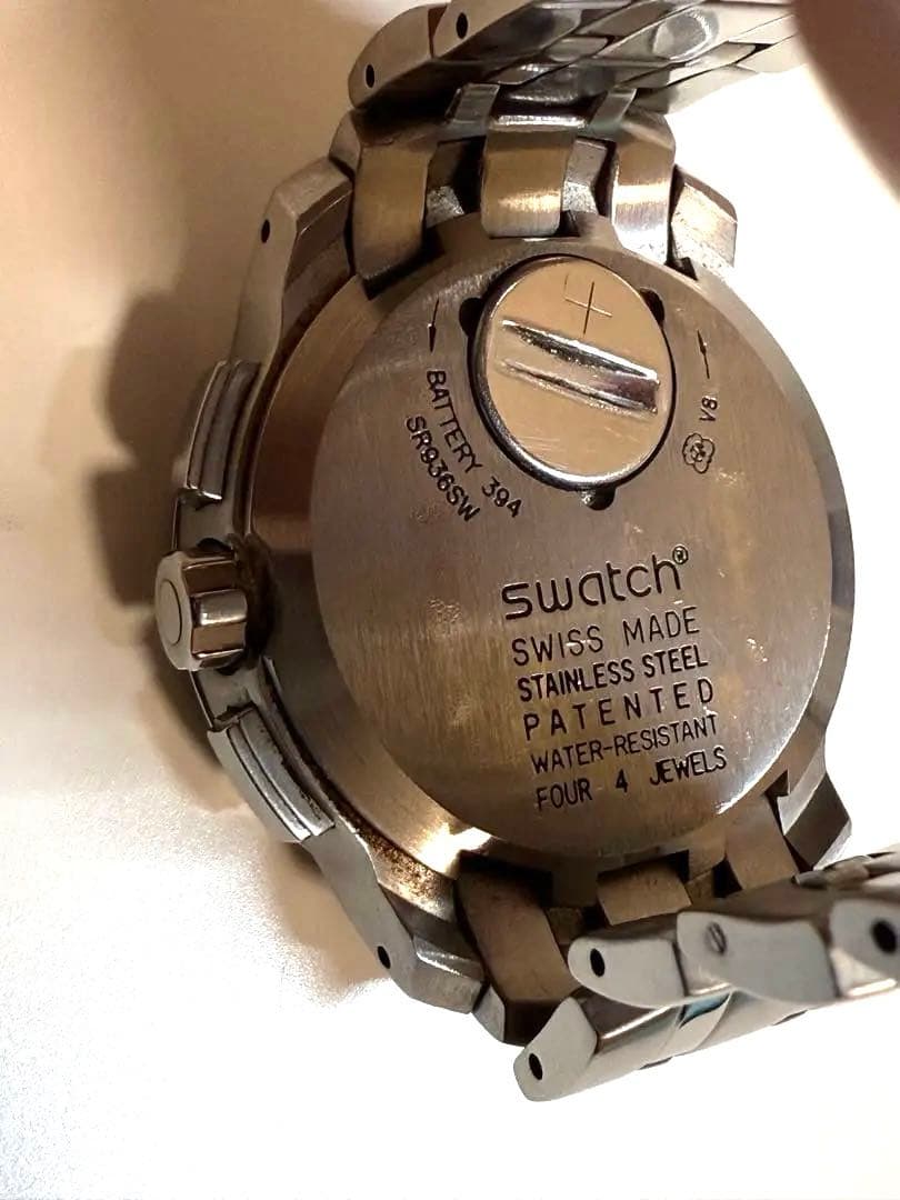 スウォッチ レトログラード YRS400G DARK STEEL