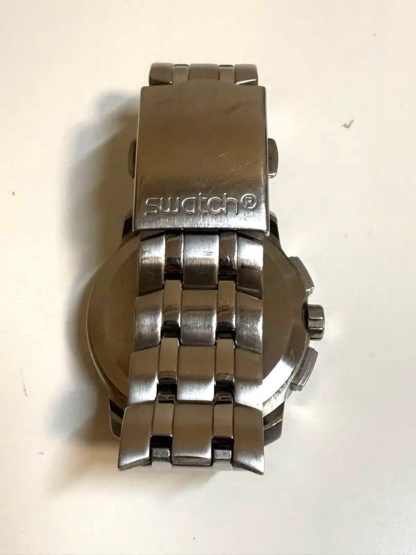 スウォッチ レトログラード YRS400G DARK STEEL