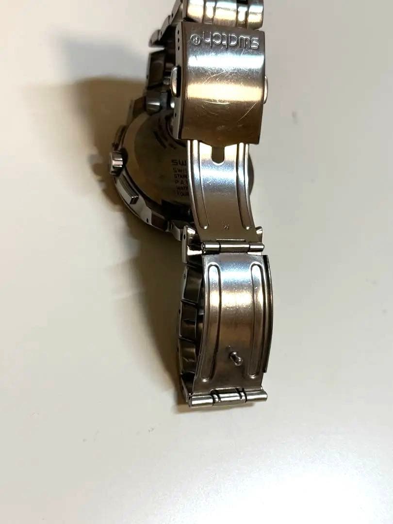 スウォッチ レトログラード YRS400G DARK STEEL