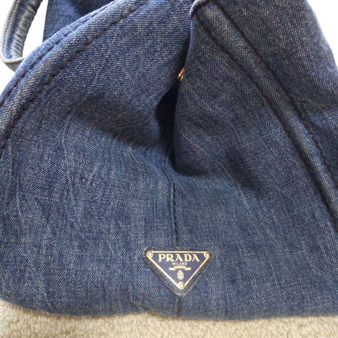 PRADA　カナパ トートバッグ　デニム