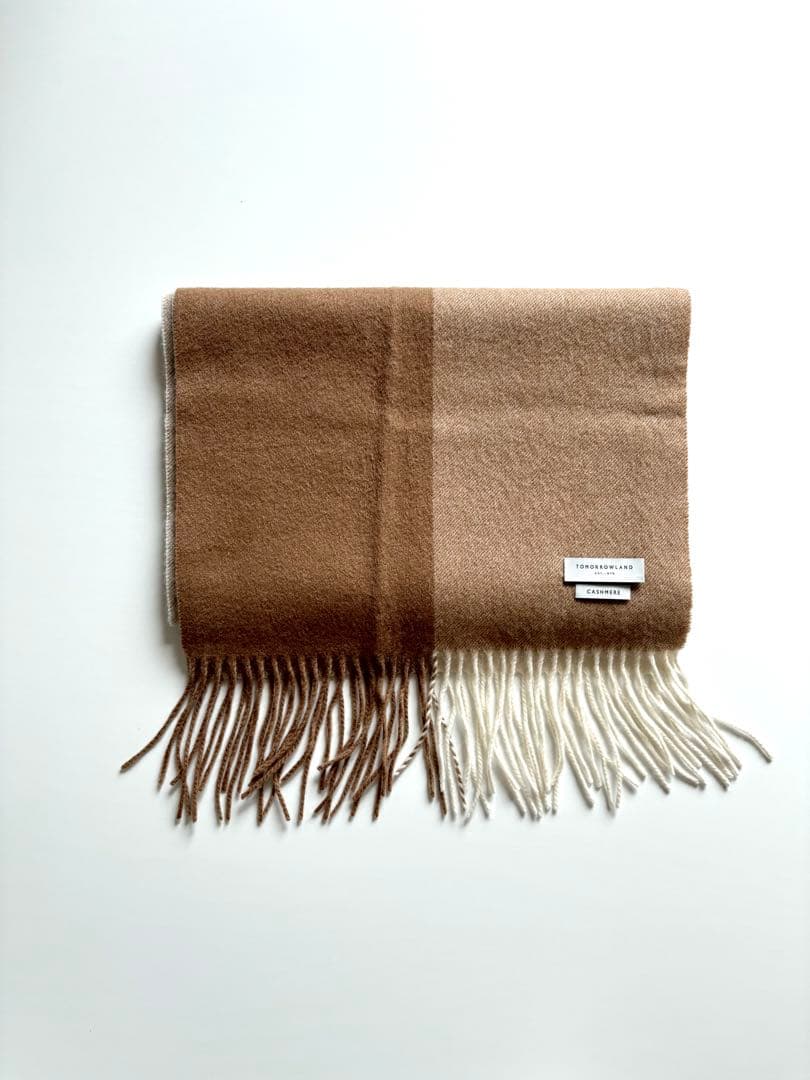 TOMORROWLAND 【状態良好】カシミヤ パネルマフラー ストール