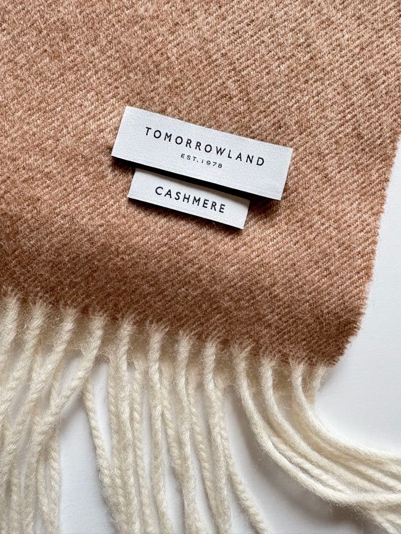 TOMORROWLAND 【状態良好】カシミヤ パネルマフラー ストール