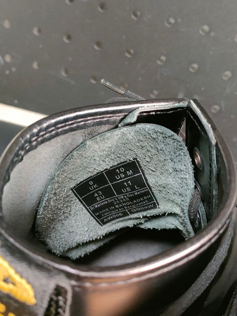 美品Zipperカスタム ドクターマーチン 8ホール uk9 28cm ブラック