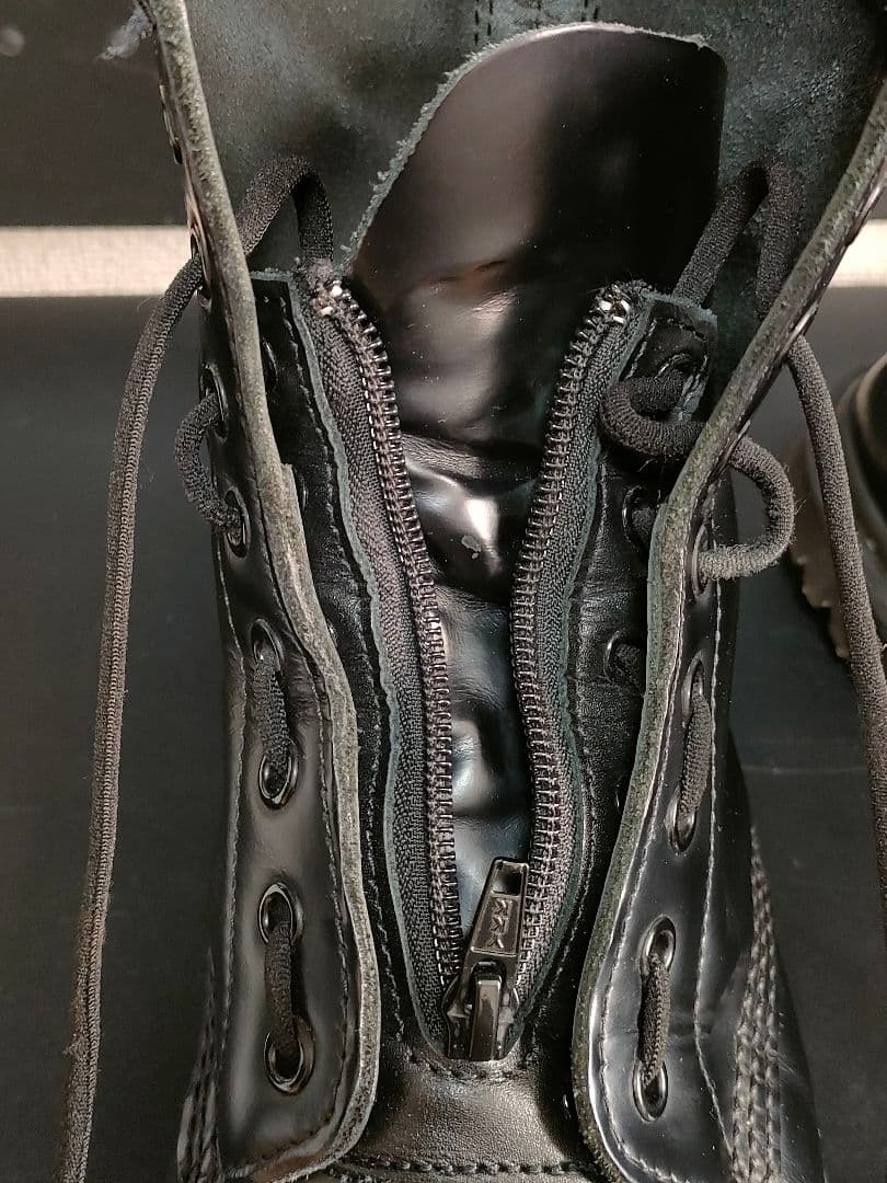 美品Zipperカスタム ドクターマーチン 8ホール uk9 28cm ブラック